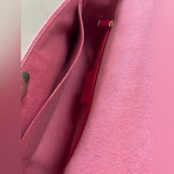 Christian Dior Macrocannage Caro Crossbody Medium Pink Denim - Picture 15 of 15